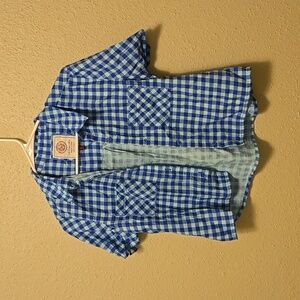 SO "So perfect shirt" medium juniors plaid button down short sleeve